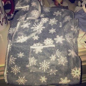 fuzzy long sleeve button down